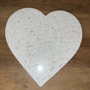 Heart Shaped Marble Display Tray